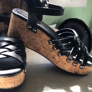 EUC platform sandals